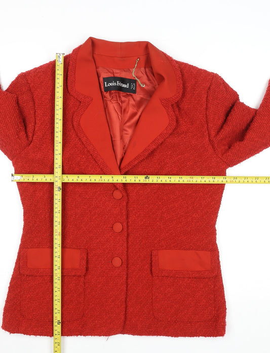 Womens UK Size 12 Louis Féraud Red Classic