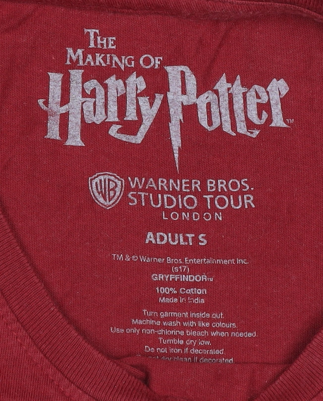 Womens UK Size S Warner Bros Studio Tour London Red Basic T-Shirt