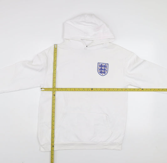 Boys UK Size 12-13 Years England White Pullover Hoodie