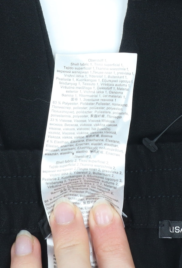 Olsen Women's Black Straight Leg Stretch Trousers Size 12