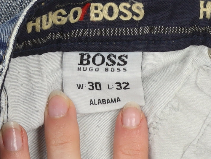 Hugo Boss Men’s Blue Alabama Straight Leg Jeans W30 L32 Denim