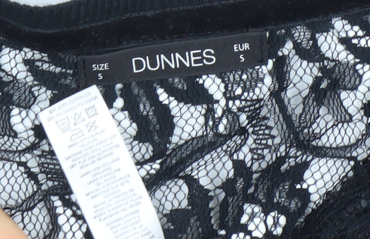 Womens UK Size S Dunnes Black Cardigan Jumper