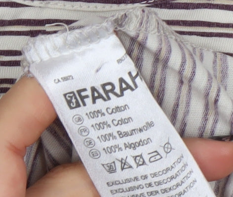 Mens UK Size XS Farah Beige T-Shirt