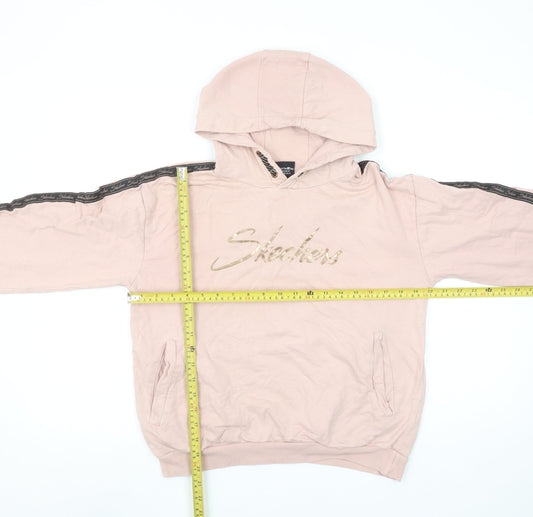 Girls UK Size 12-13 Years Skechers Pink Pullover Hoodie