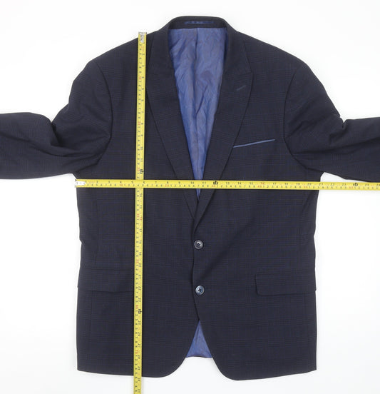 Mens UK Size 42 Remus Uomo Regular Blue Suit Jacket