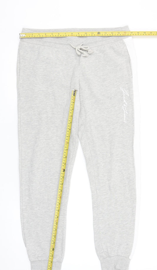 Jack & Jones Mens Grey Jogger Trousers Medium Regular Fit