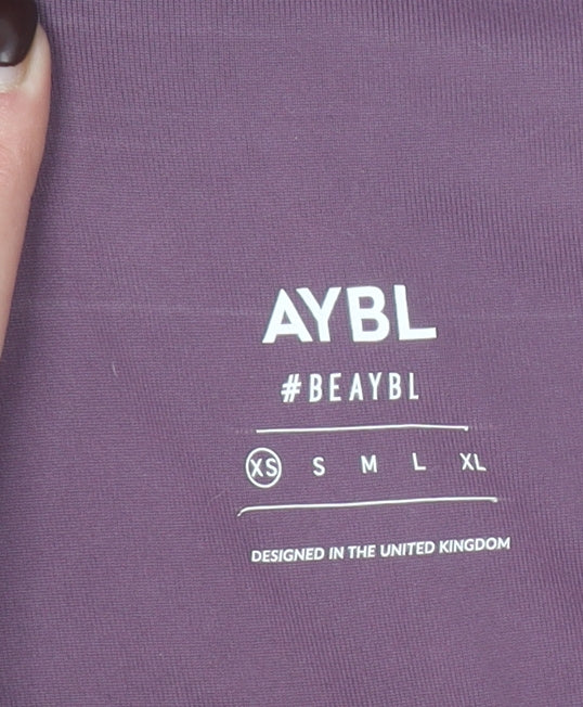 Womens UK Size XS AYBL Slim Fit Leggings Purple Leggings