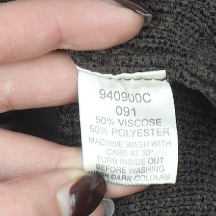 Womens UK Size M Viyella Brown Pullover Jumper