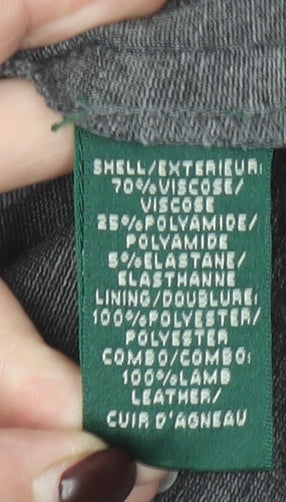 Ralph Lauren Women’s Grey Sheath Work Dress Size 10 Long Sleeve Zip Detail