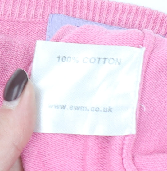 Womens UK Size XL The Golf Co Pink Pullover Jumper