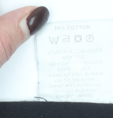 Audi Men's Black Cargo Work Trousers Size M Polyester Cotton Regular Fit