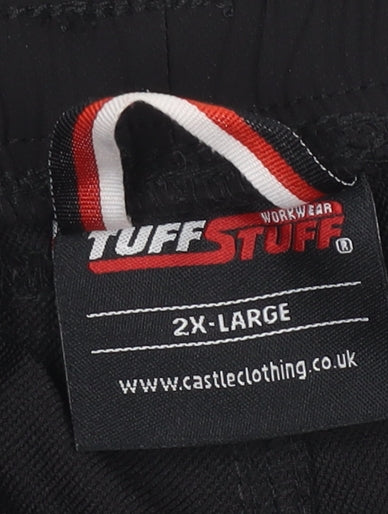 Tuff Stuff Mens Black 2XL Jogger Trousers Softshell Workwear