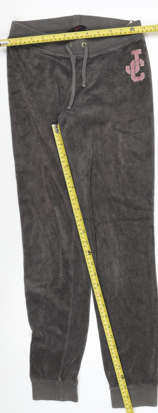 Girls UK Size 18 Years Juicy Couture Regular Fit Jogger Grey Trousers