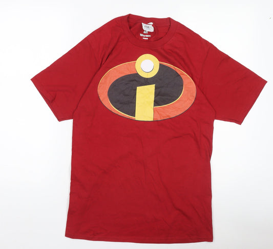 Boys UK Size M Disney Red Basic T-Shirt