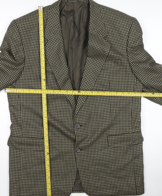 Mens UK Size 42 Bruno Kirches by Roy Robson Regular Brown Suit Jacket