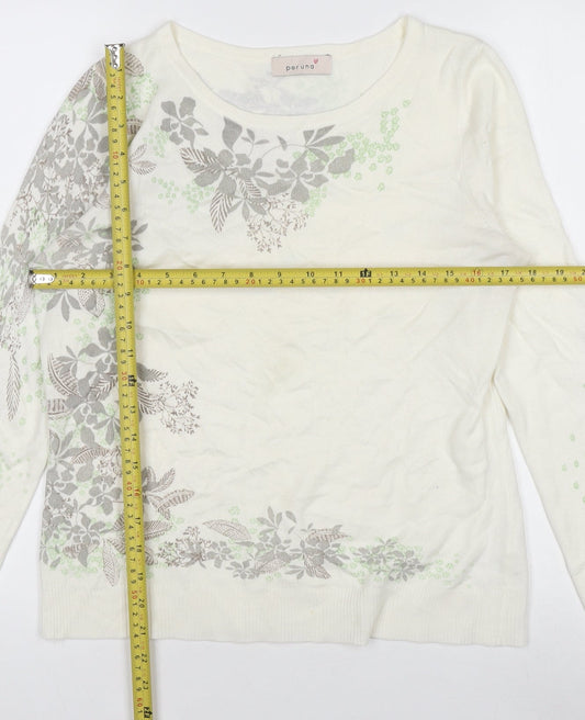 Womens UK Size M Marks and Spencer Ivory Pullover Jumper