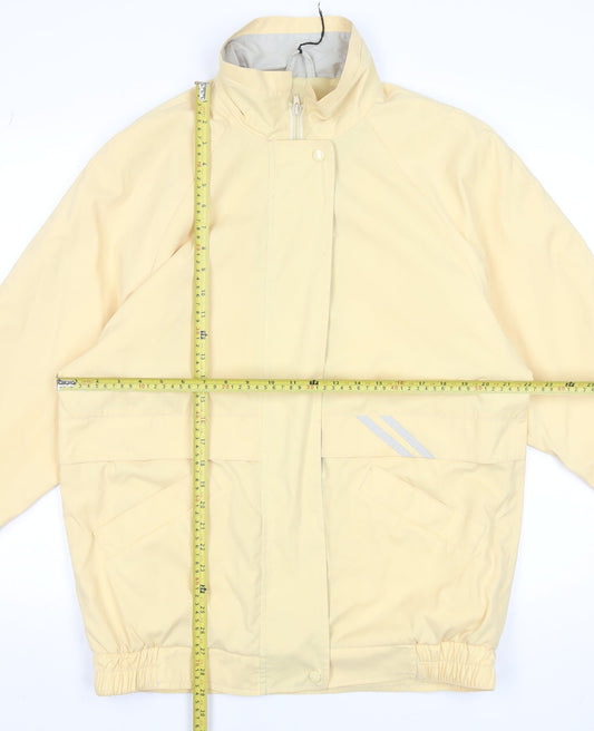 Womens UK Size 14 Harvey Yellow Windbreaker Coat