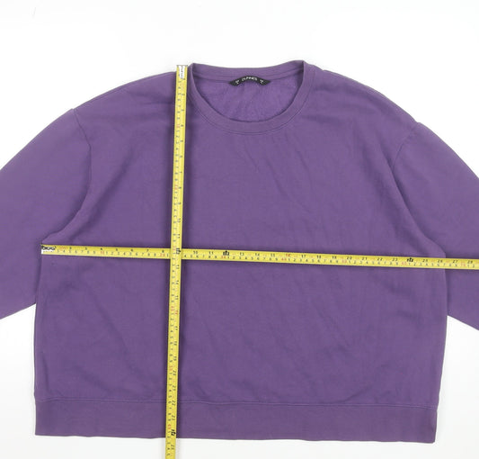 Womens UK Size XL Dunnes Stores Purple Pullover Sweatshirt