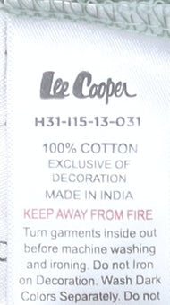 Additional view of Lee Cooper unisex baby green cargo trousers 9-12 months cotton