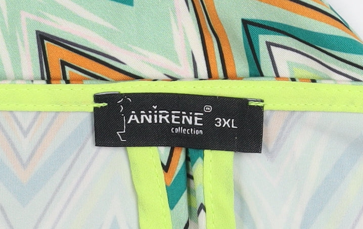Womens UK Size 3XL Anirene Multicoloured Basic T-Shirt