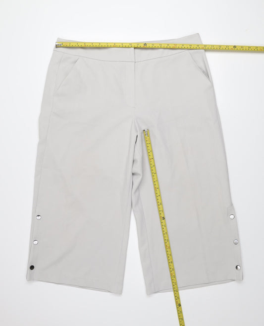 Womens UK Size 18 Atmosphere Regular Fit Cropped Beige Trousers