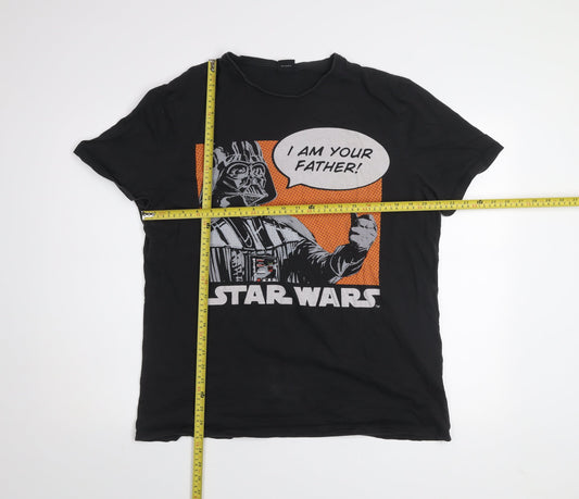 Star Wars Men's Black XL Graphic Print Darth Vader T-Shirt