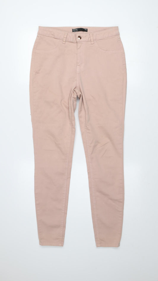 Womens UK Size 12 Dunnes Stores Slim Fit Casual Workwear Travel Beige Trousers