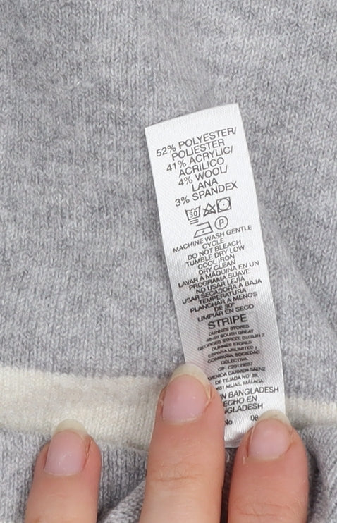 Womens UK Size M Dunnes Grey Pullover Jumper