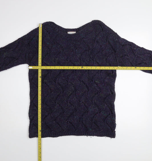 Womens UK Size 12 Marks and Spencer Purple Pullover Jumper