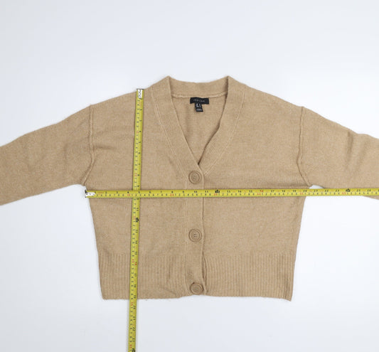 Womens UK Size S New Look Beige Cardigan Jumper