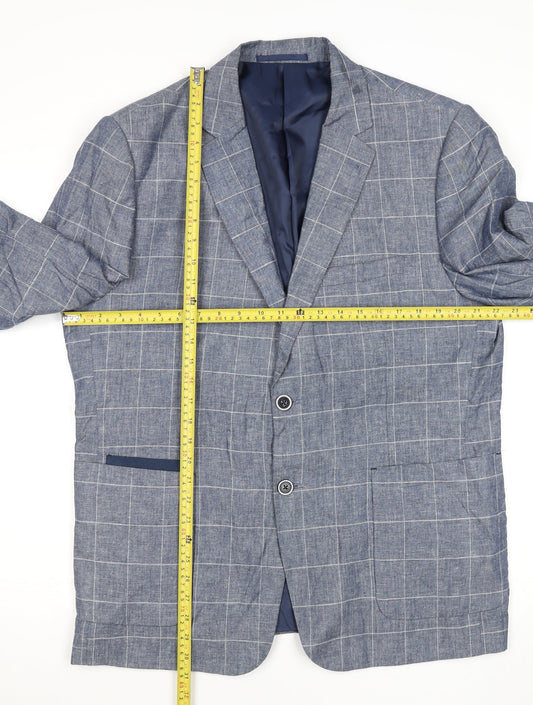 Mens UK Size 44 Broadstone Bros Regular Blue Suit Jacket