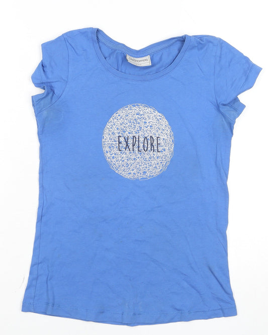 Womens UK Size 8 Craghoppers Blue Basic T-Shirt