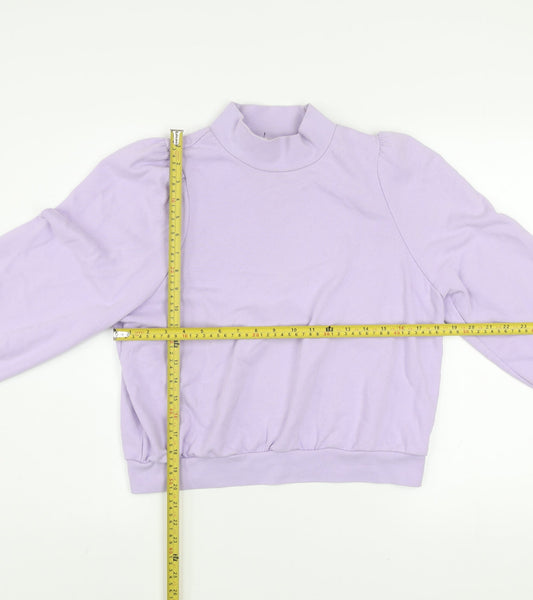 Womens UK Size S Monki Purple Pullover Sweatshirt