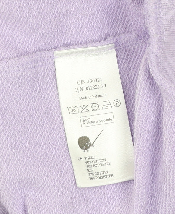 Womens UK Size S Monki Purple Pullover Sweatshirt