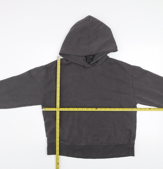 Womens UK Size M Zara Grey Pullover Hoodie