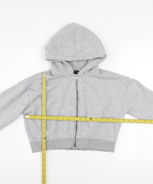 Womens UK Size M PRETTYLITTLETHING Grey Gym & Training Casual Walking Jacket