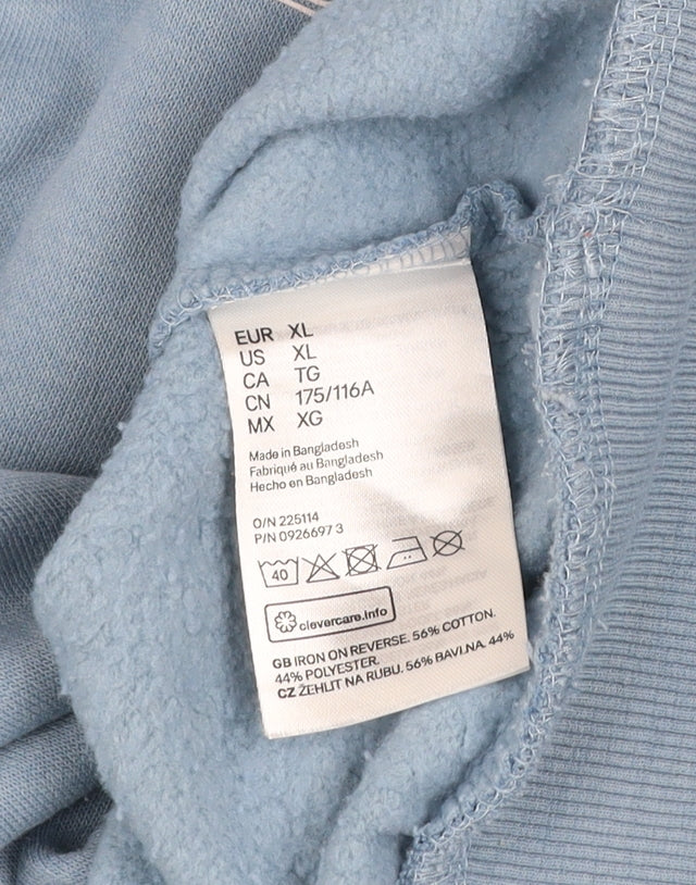 H&M Divided Women Blue XL Pullover Sweatshirt Feel Empathy