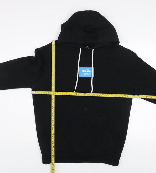 Mens UK Size M ellesse Black Pullover Hoodie