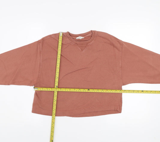 Womens UK Size XS MNG Brown Pullover Sweatshirt
