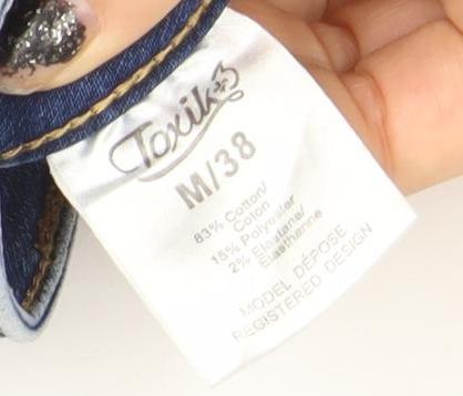 Womens UK Size M Texil3 Regular Fit Straight Blue Jeans