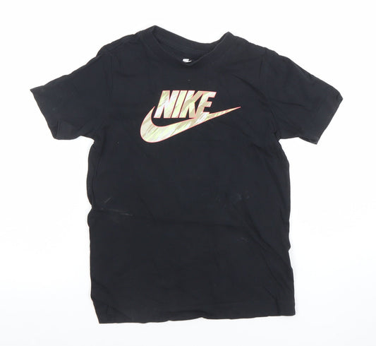Boys UK Size S Nike Black BasicJersey T-Shirt