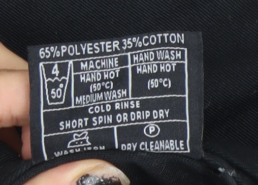 Kerosene Workwear Men's Black Cargo Trousers 34x32.5 Regular Fit