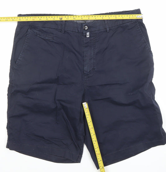 Avirex Men's Blue Bermuda Chino Shorts Size 38 Regular Fit