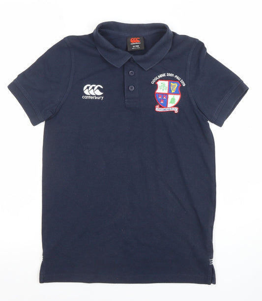 Boys UK Size 12 Years Canterbury Blue Basic Polo