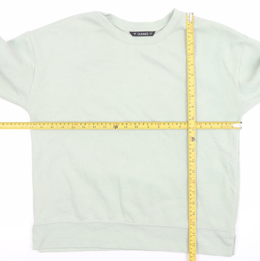 Womens UK Size S Dunnes Green Pullover Sweatshirt