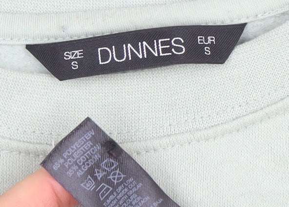 Womens UK Size S Dunnes Green Pullover Sweatshirt