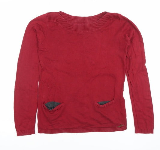 Womens UK Size L Only Red Basic Blouse
