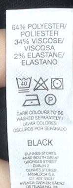 Dunnes Stores Men's Black Regular Fit Chino Trousers 36W 29L