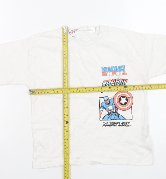 Boys UK Size 6 Years Zara White Basic T-Shirt