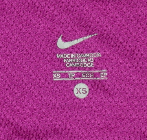 Nike Women's Purple Dri-FIT XS Tank Top Stretch Sportswear